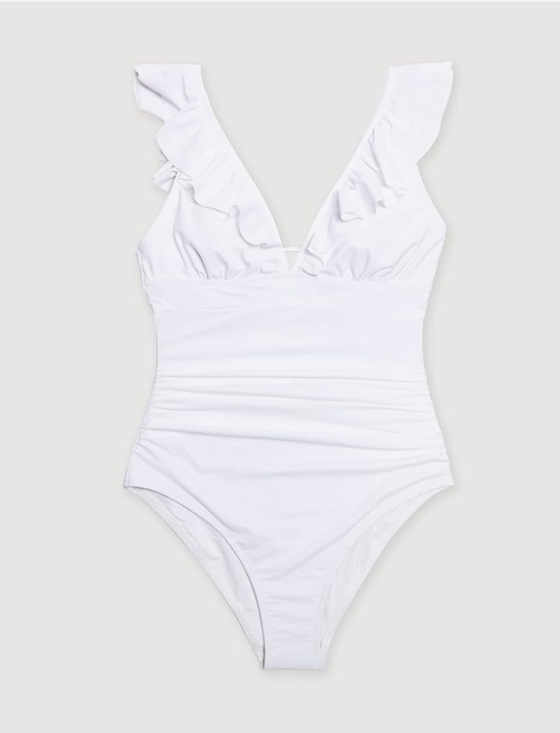 Women's One Piece Swimsuit Ruffled Lace Up Beach Swimwear Tummy Control Bathing Suit Swimming Costume